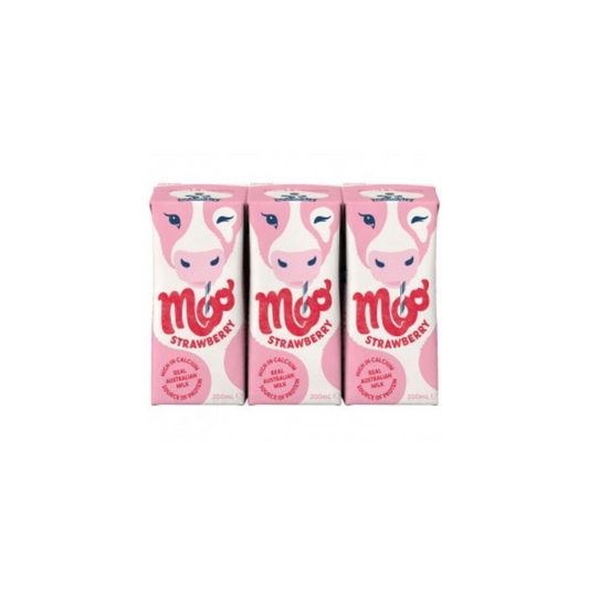 Milk- Devondale Strawberry Milk 200ml x6 UHT