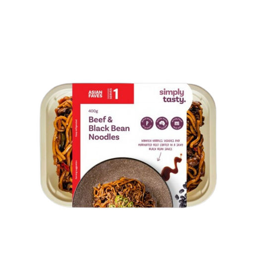 Ready Meals - Beef & Black Bean Noodles 400g