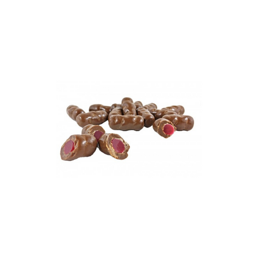 Lollies - Milk Chocolate Raspberry Bullets 200g