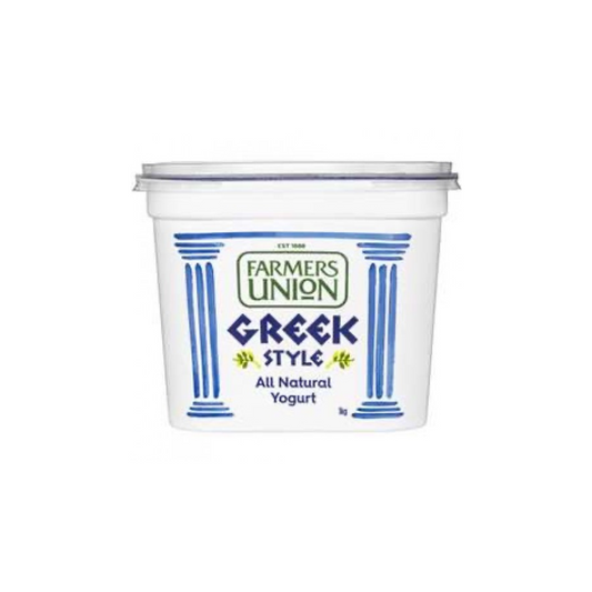 Yoghurt - Farmers Union Greek Style Natural 1kg