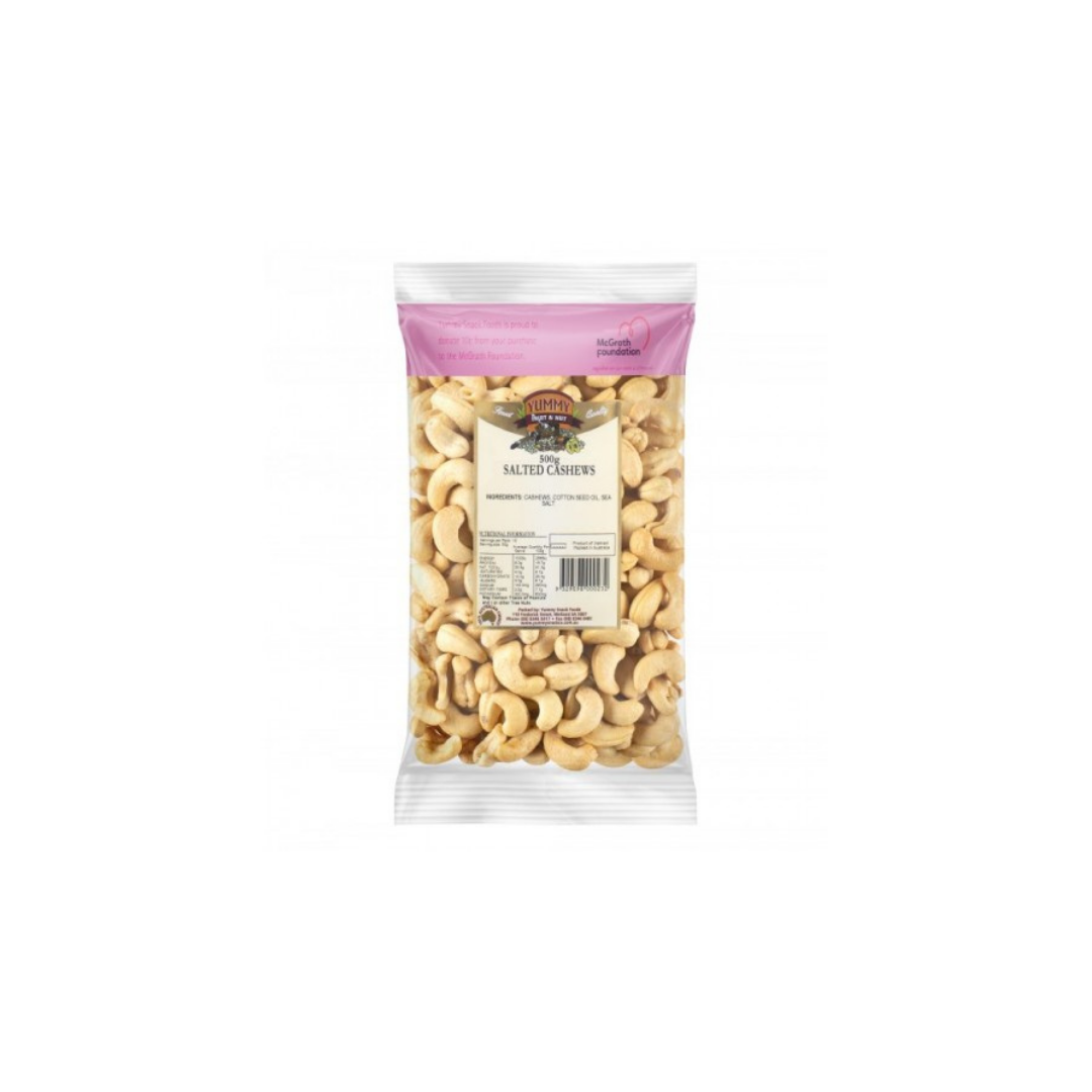 Nuts - Cashews Roasted & Salted 500g bag