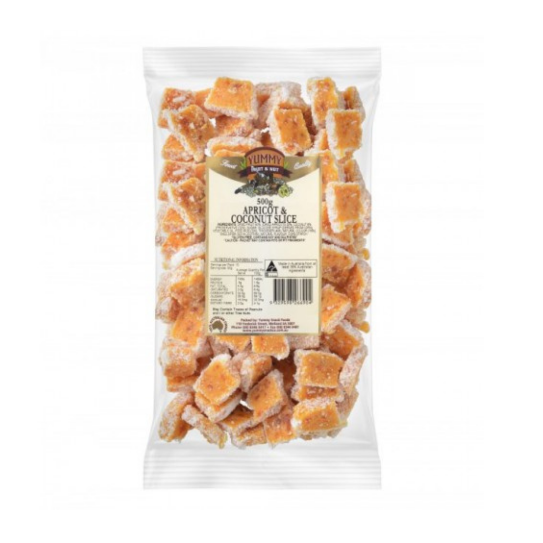 Lollies - Apricot & Coconut Slice 500g