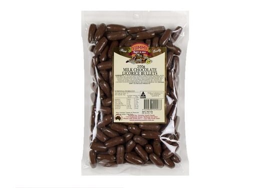 Lollies - Milk Chocolate Bullets 200g