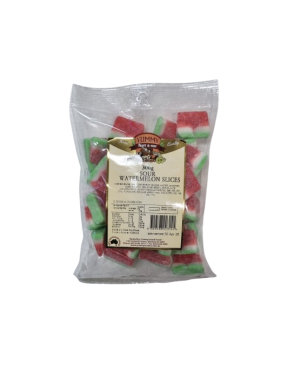 Lollies - Sour Watermelon Slices 300g