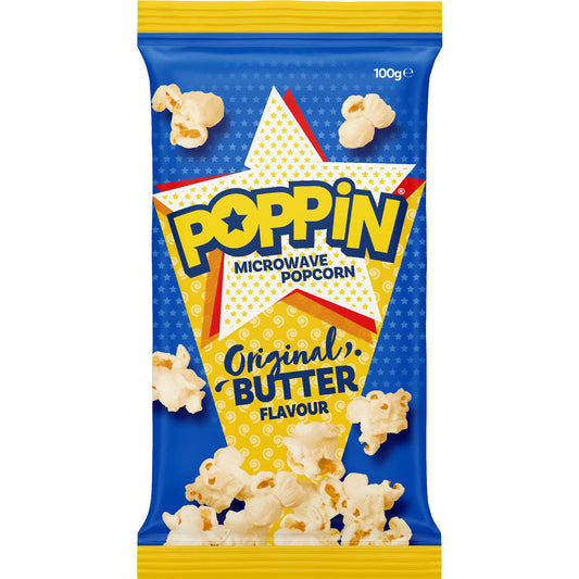 Poppin Popcorn w/ Butter 100g